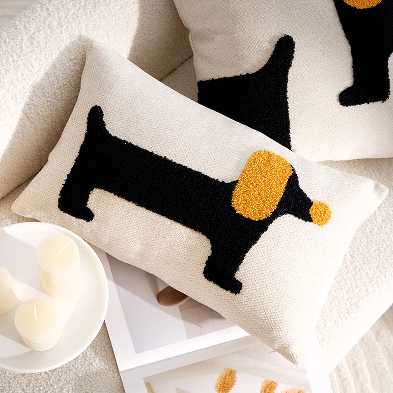 Modern Simple Cartoon Dog Pillow Cover Pillow