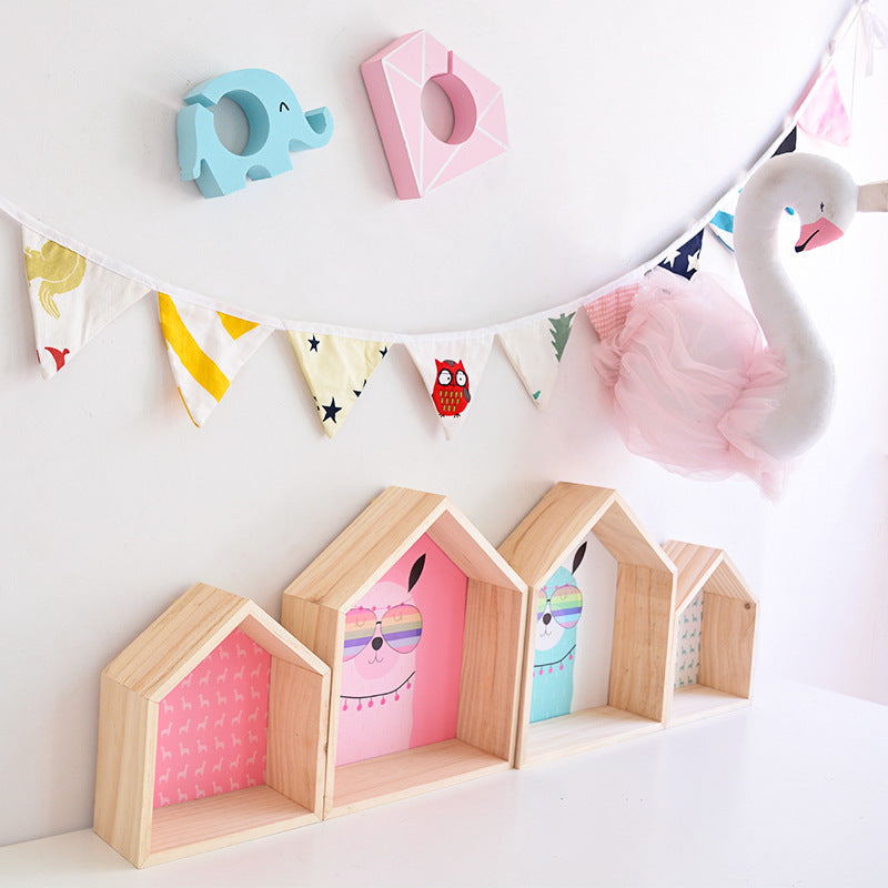 Room wall storage shelf decoration shelf