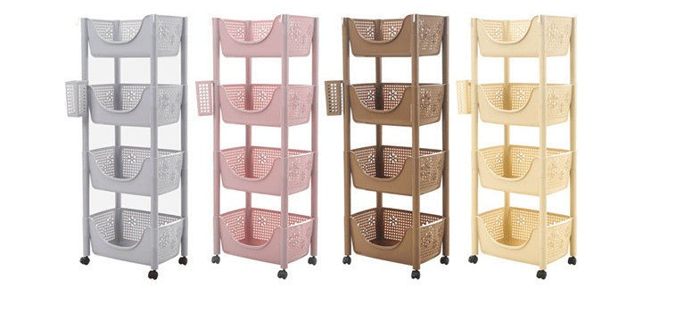 Fruit and vegetable shelf pot rack storage shelf