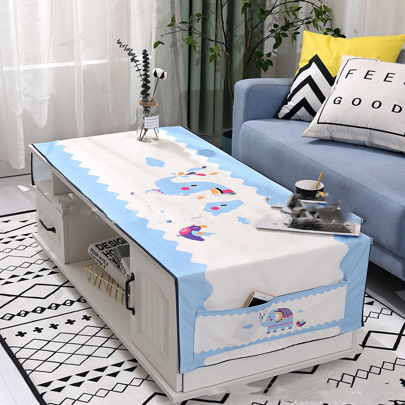 Yimaixuan Tea Table Towel Living Room Nordic Rectangular Cloth Towel Tablecloth Tea Table Mat Dust Cover