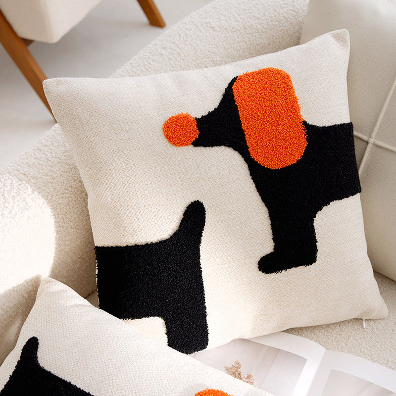 Modern Simple Cartoon Dog Pillow Cover Pillow