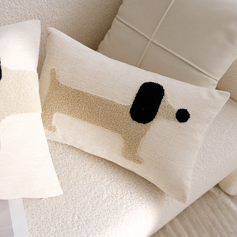 Modern Simple Cartoon Dog Pillow Cover Pillow