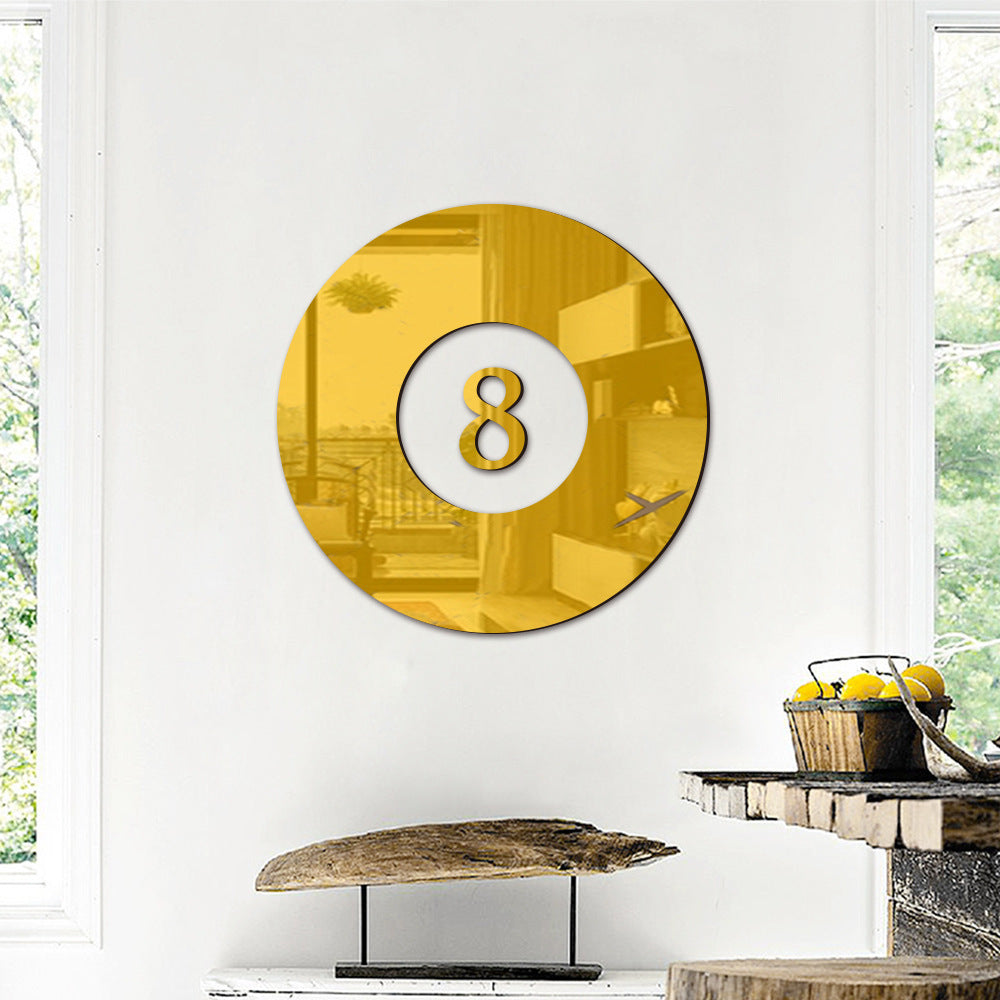 Mirror Acrylic Billiards DIY Combination Home Wall Stickers