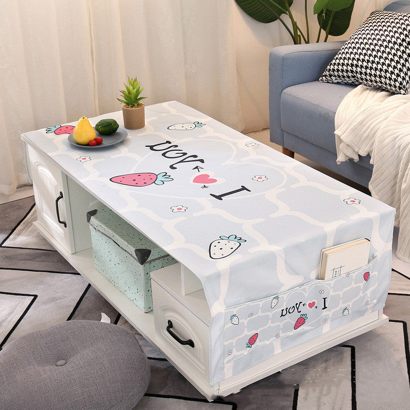 Yimaixuan Tea Table Towel Living Room Nordic Rectangular Cloth Towel Tablecloth Tea Table Mat Dust Cover
