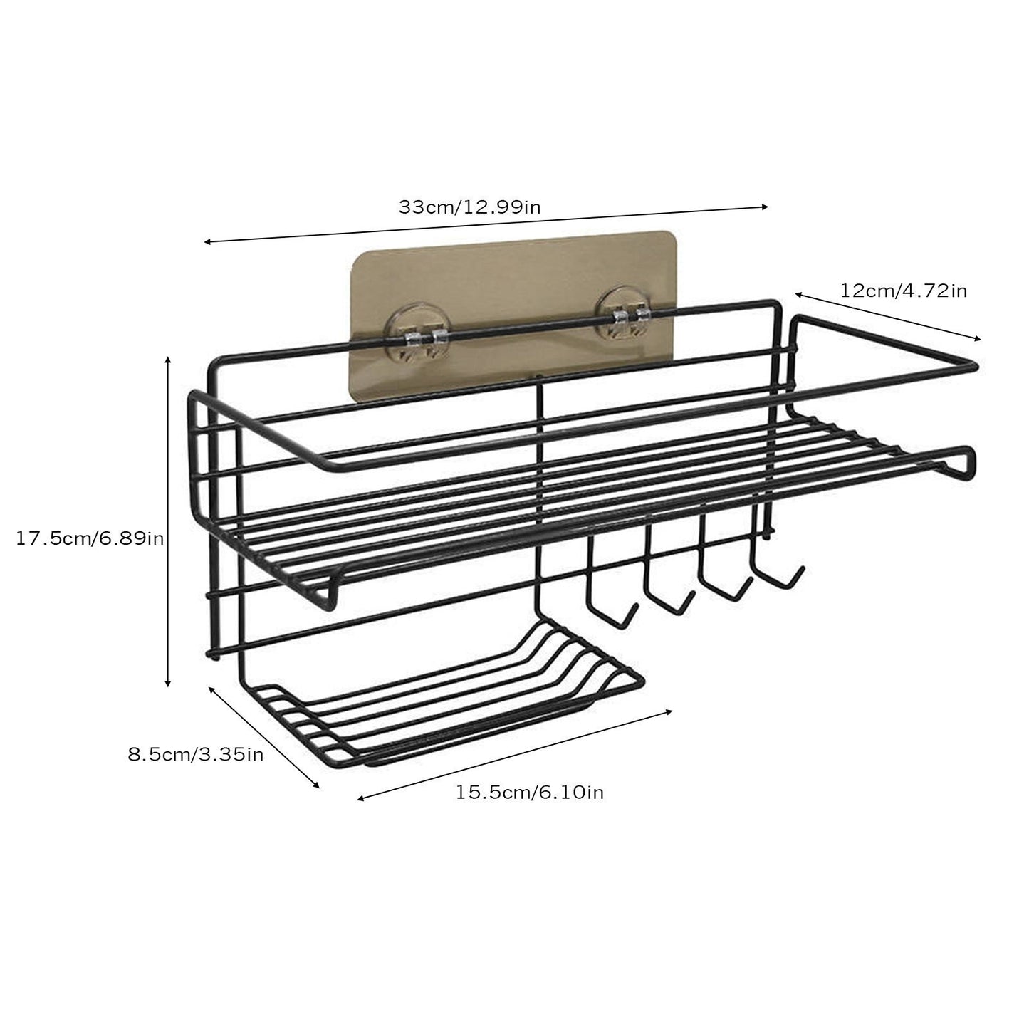 Punch-free Bathroom And Bathroom Storage Rack