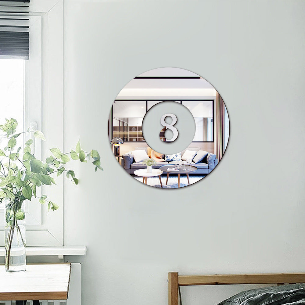 Mirror Acrylic Billiards DIY Combination Home Wall Stickers