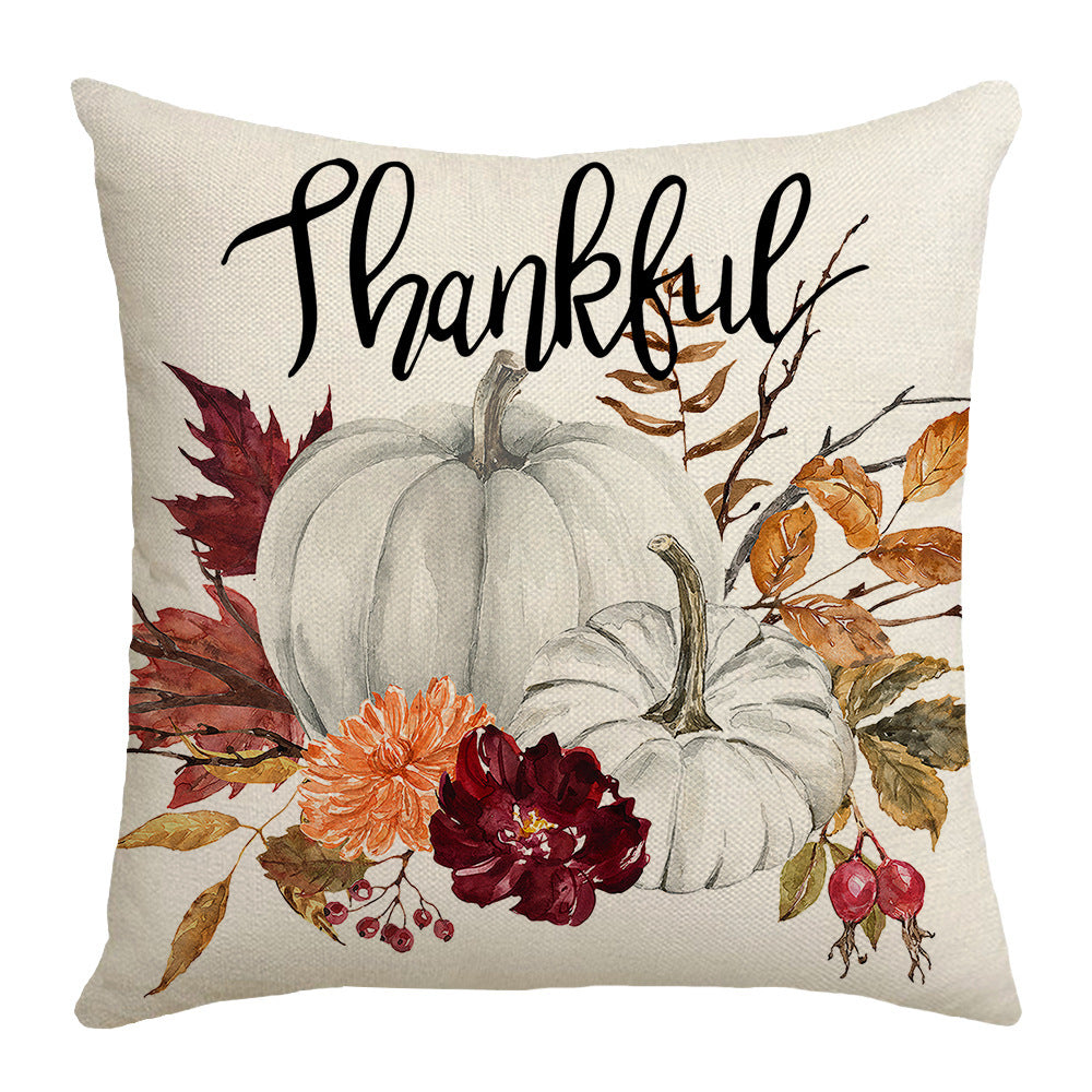 Pumpkin Garland Pillow Cover