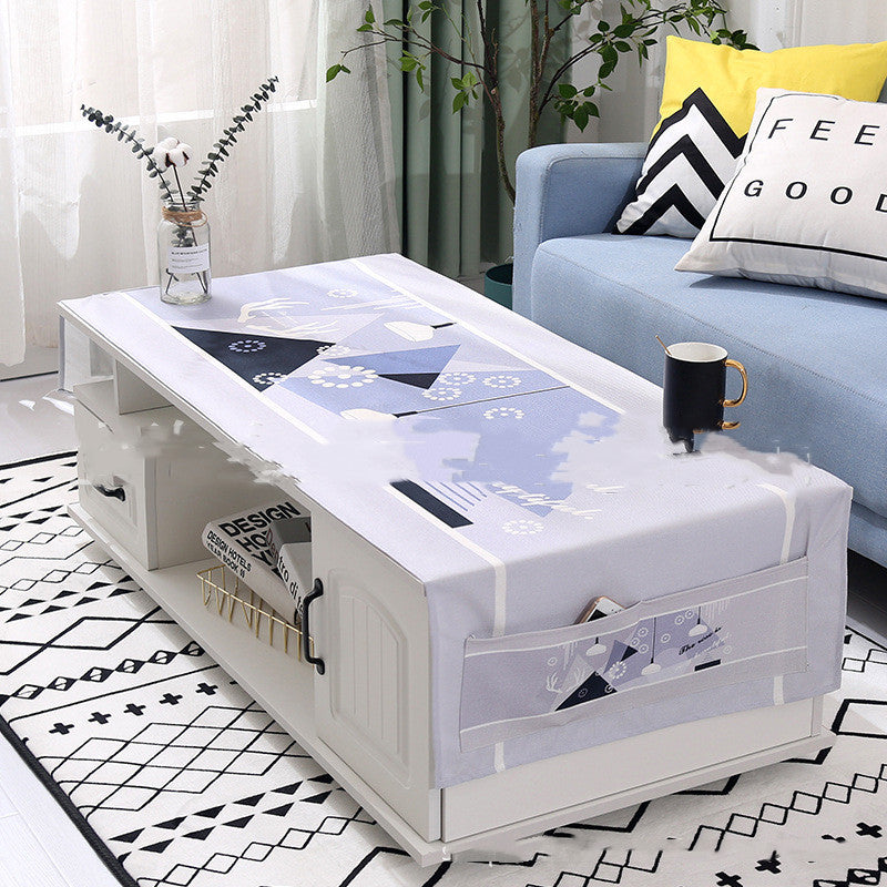 Yimaixuan Tea Table Towel Living Room Nordic Rectangular Cloth Towel Tablecloth Tea Table Mat Dust Cover