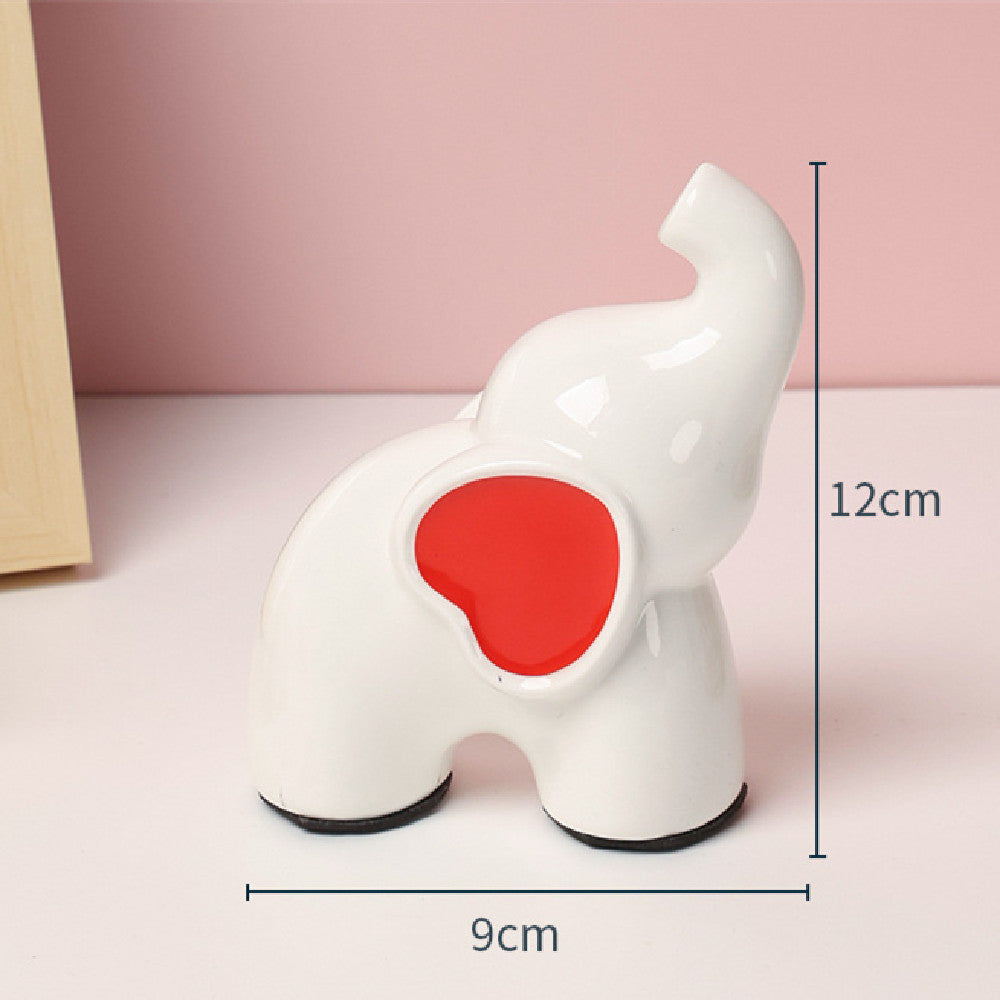 Nordic Home Decor Accessories Ceramic Elephant Vase Bedroom Desktop
